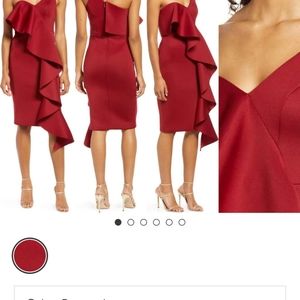 Burgundy Dress by Lavish Alice